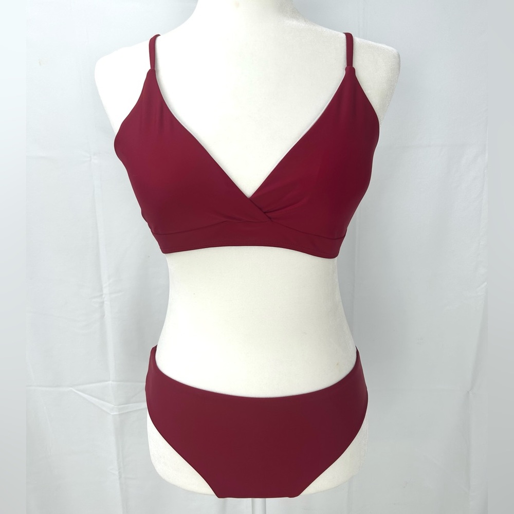 SHEIN Burgundy Red Bikini small
